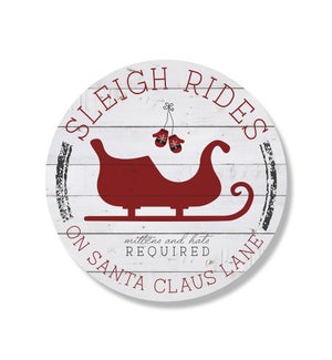 Sleigh Rides Whitewash Circle